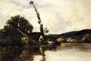 Charles-Francois Daubigny River Landscape china oil painting reproduction